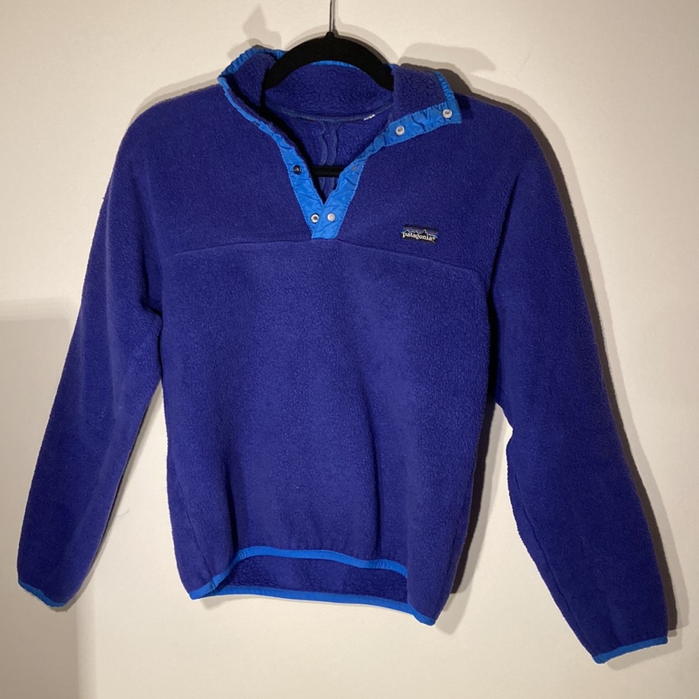 Patagonia Kids Blue Fleece Jacket